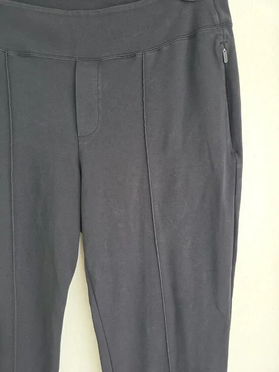 Athleta Eastbound Straight Pant Womens 14 Black Travel Stretch Work - Picture 12 of 16